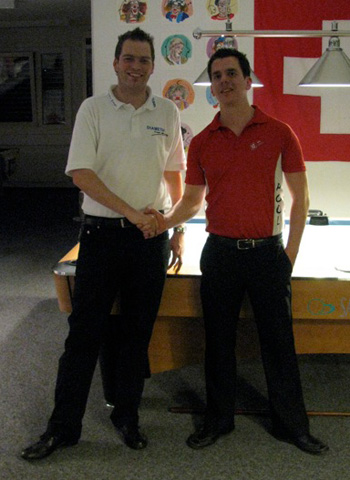 Dimitri Jungo und Marco Tschudi FBI Billard Turnier 2011 in Ibach Schweiz